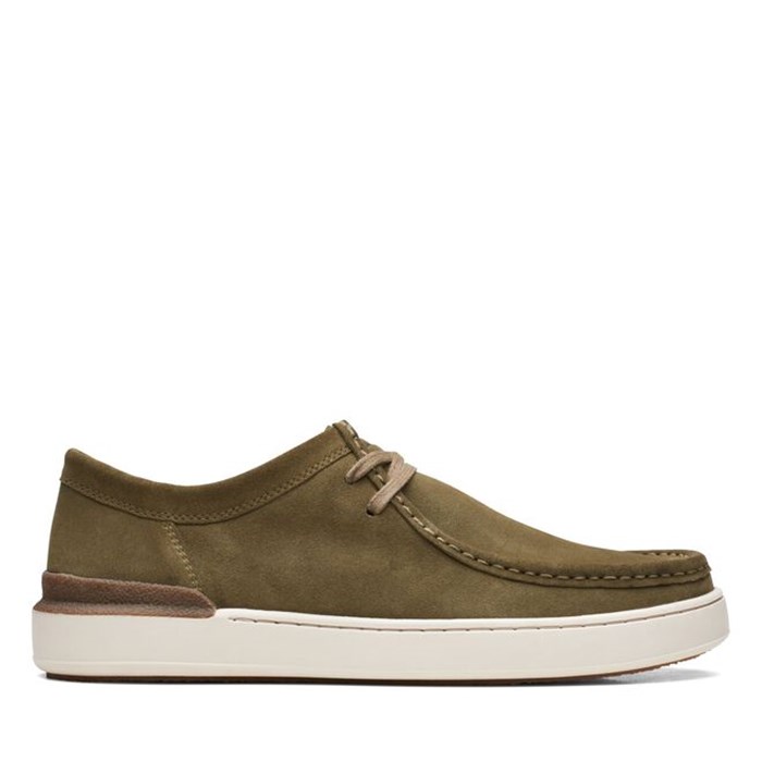 Clarks Court Lite Wally Green Shoes Man Sneakers