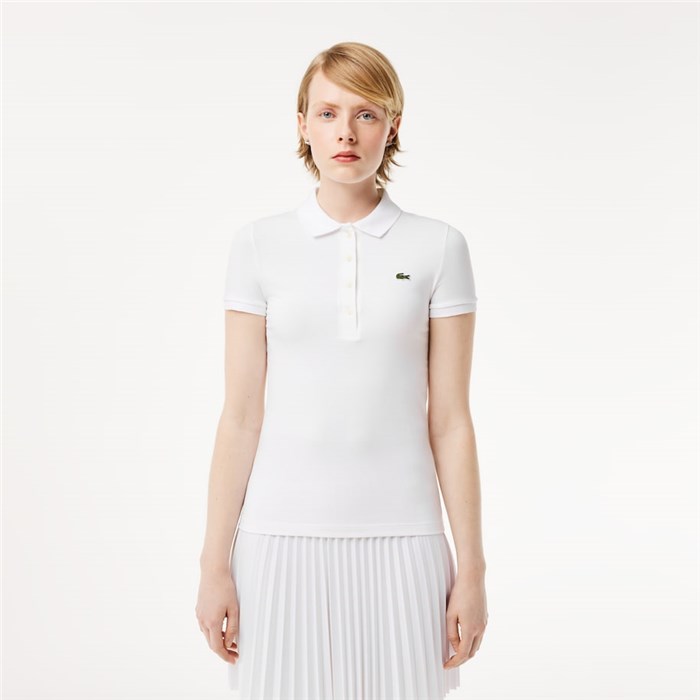 Lacoste DF3443 Bianco Abbigliamento Donna Polo