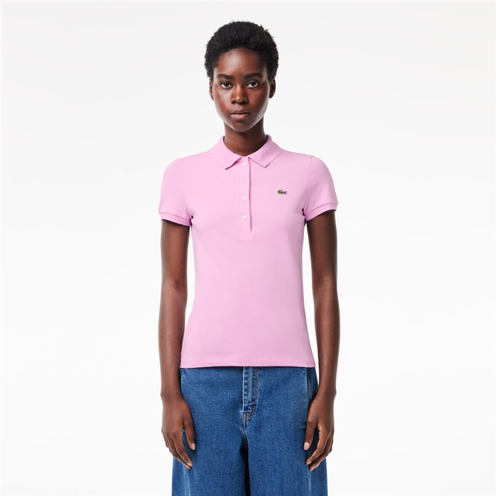 Lacoste DF3443 Pink Clothing Woman Polo shirt Lacoste DF3443 Pink Clothing Woman Polo shirt