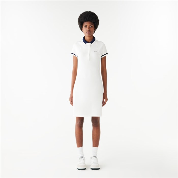 Lacoste EF7284 Bianco Abbigliamento Donna Abito Lacoste EF7284 Bianco Abbigliamento Donna Abito