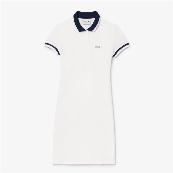 Lacoste EF7284 Bianco Abbigliamento Donna Abito