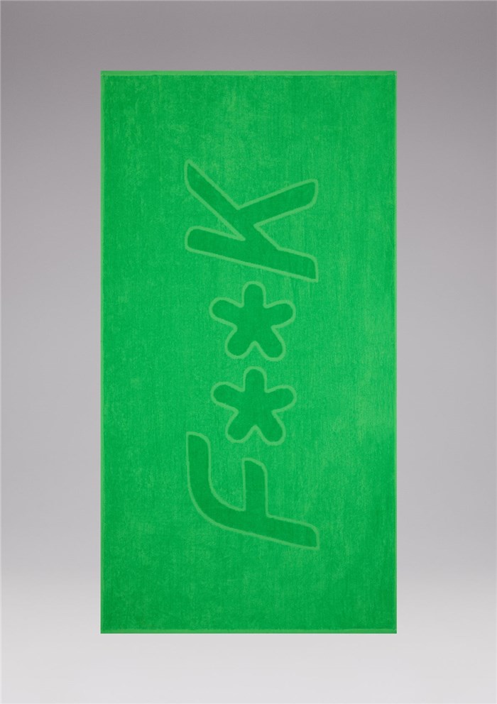F**K FK23-A450 Green Accessories Unisex Beach towel