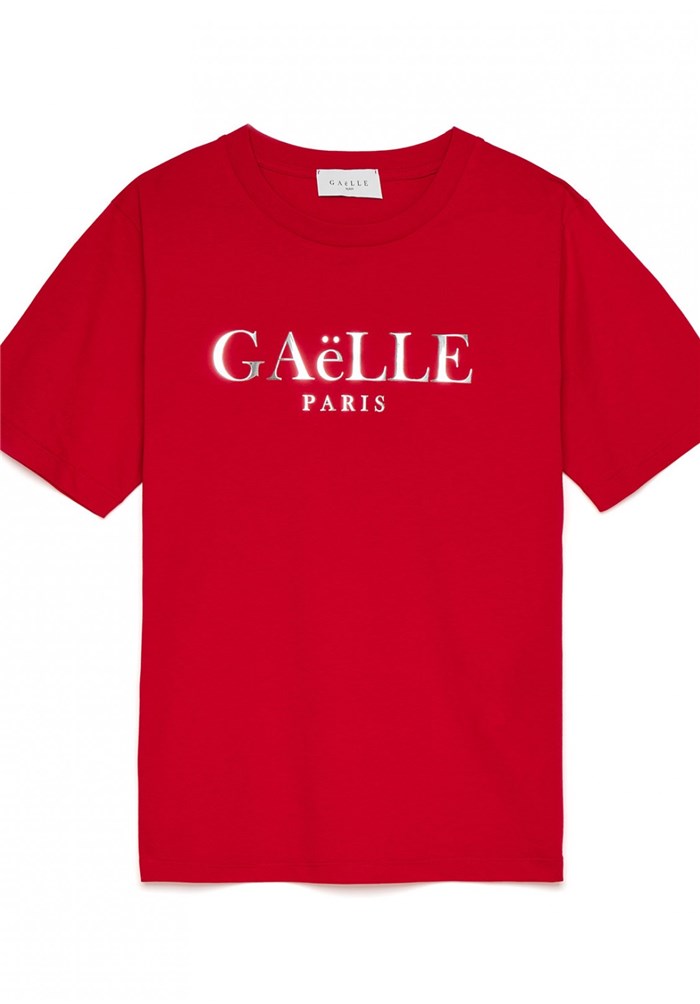 GAELLE PARIS GBD10158 Red Clothing Woman T-Shirt/Polo