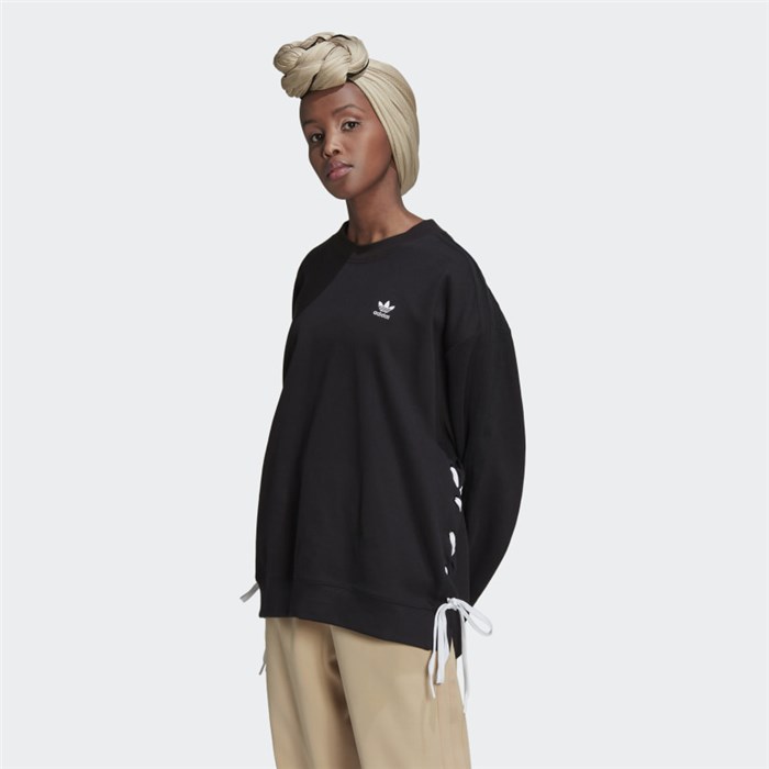 ADIDAS ORIGINALS HK5055 Black Clothing Woman Sweater ADIDAS ORIGINALS HK5055 Black Clothing Woman Sweater