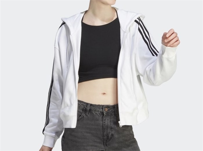 ADIDAS ORIGINALS IK8387 Bianco Abbigliamento Donna Felpa