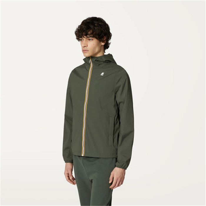 K-WAY K2121NW Verde Militare Abbigliamento Uomo Giacca