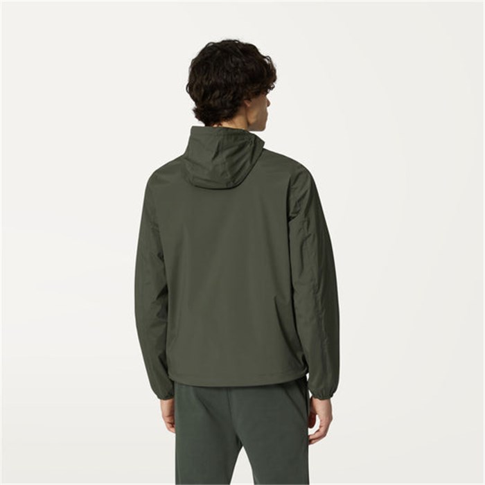 K-WAY K2121NW Verde Militare Abbigliamento Uomo Giacca