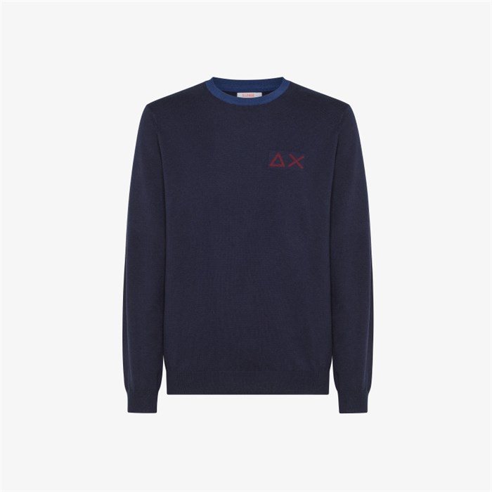 SUN68 K43113 Blue Clothing Man Pullover SUN68 K43113 Blue Clothing Man Pullover