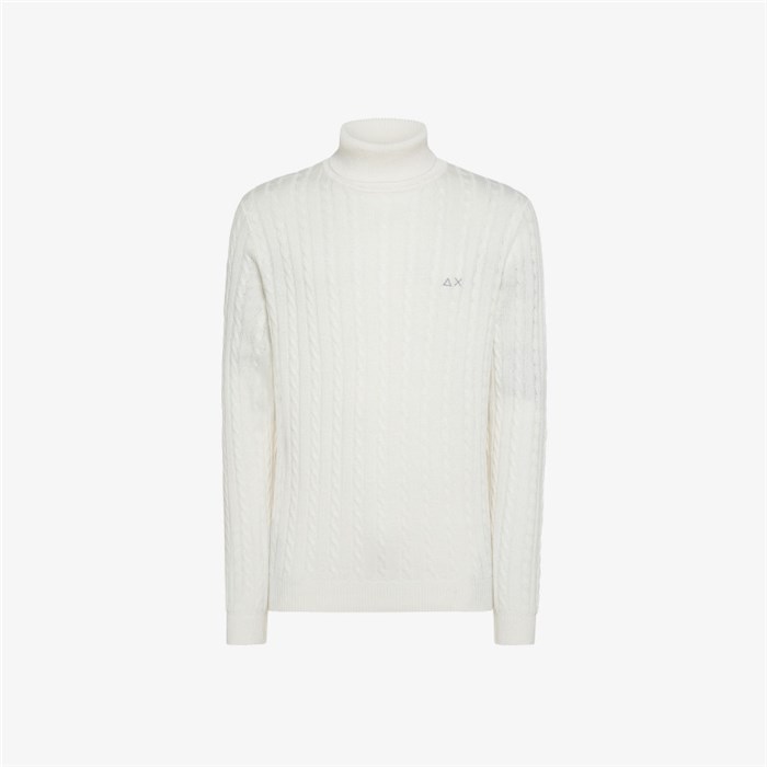 SUN68 K43140 White Clothing Man Pullover