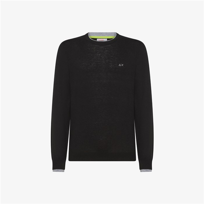 SUN68 K44125 Nero Abbigliamento Uomo Maglia SUN68 K44125 Nero Abbigliamento Uomo Maglia
