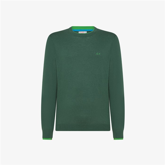SUN68 K44125 Verde Abbigliamento Uomo Maglia SUN68 K44125 Verde Abbigliamento Uomo Maglia