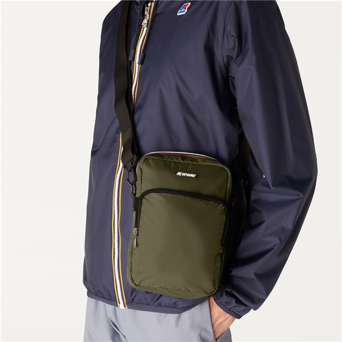 K-WAY K7116VW Verde Militare Accessori Unisex Borsa a tracolla