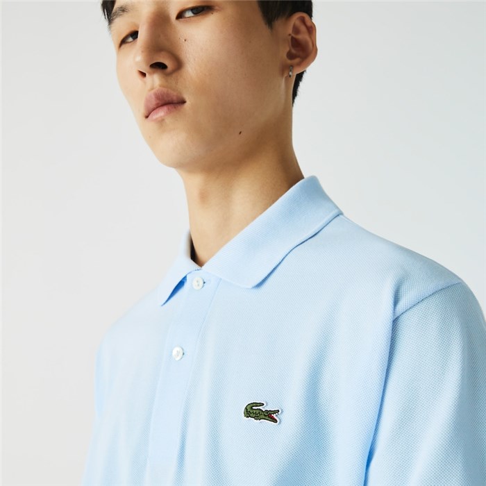 Lacoste L.12.12 Celeste Abbigliamento Uomo Polo