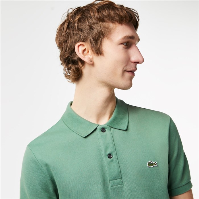 Lacoste L.12.12 Khaki green Clothing Man Polo shirt