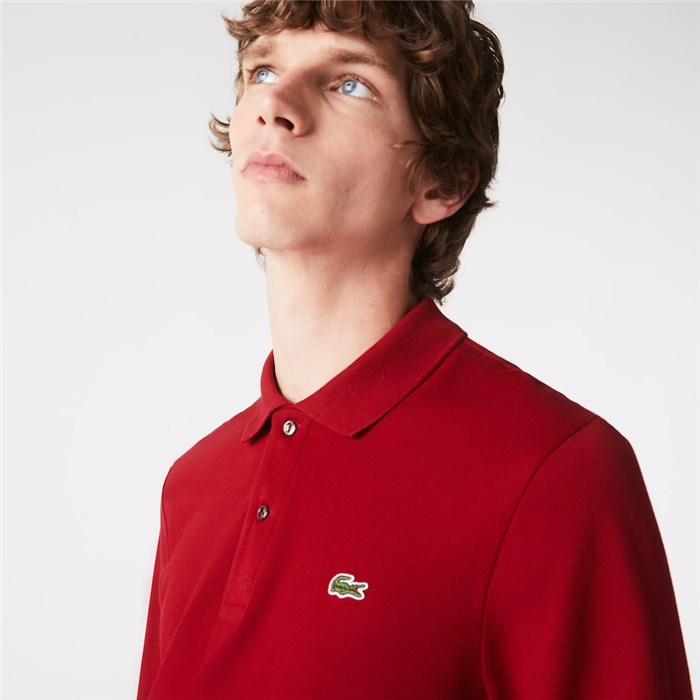 Lacoste L1312 00 Bordeaux Abbigliamento Uomo Polo