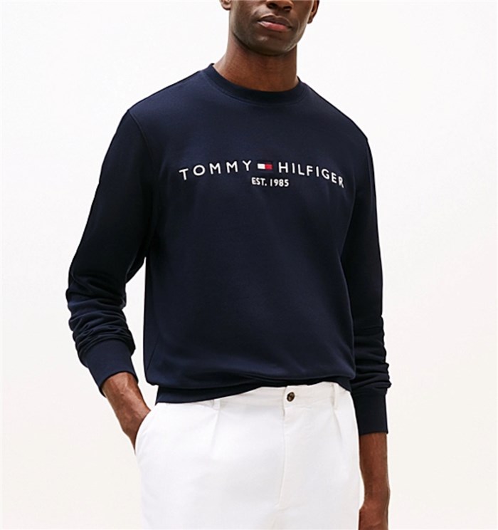 TOMMY HILFIGER MW0MW11596 Blu Abbigliamento Uomo Felpa