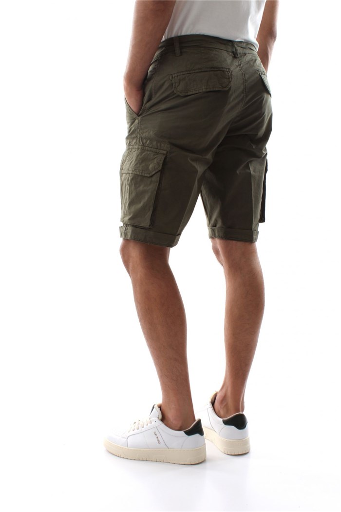 40 Weft NICK 2122 Verde Abbigliamento Uomo Bermuda