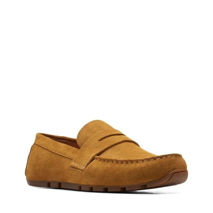 Clarks OSWICK BAR Ochre Shoes Man Loafers