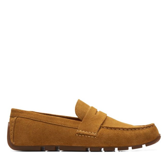 Clarks OSWICK BAR Ocra Scarpe Uomo Mocassini