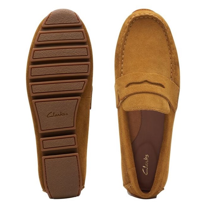 Clarks OSWICK BAR Ochre Shoes Man Loafers