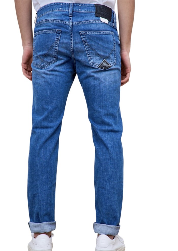 ROY ROGER'S P23RRU075D0211194 Medium blue Clothing Man Jeans