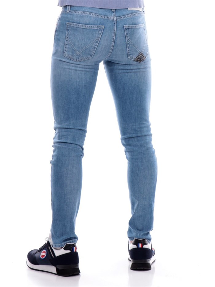 ROY ROGER'S P23RRU075D1410373 Light blue Clothing Man Jeans