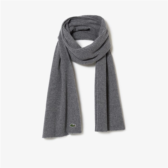 Lacoste RE0058 00 Grey Accessories Unisex Scarf