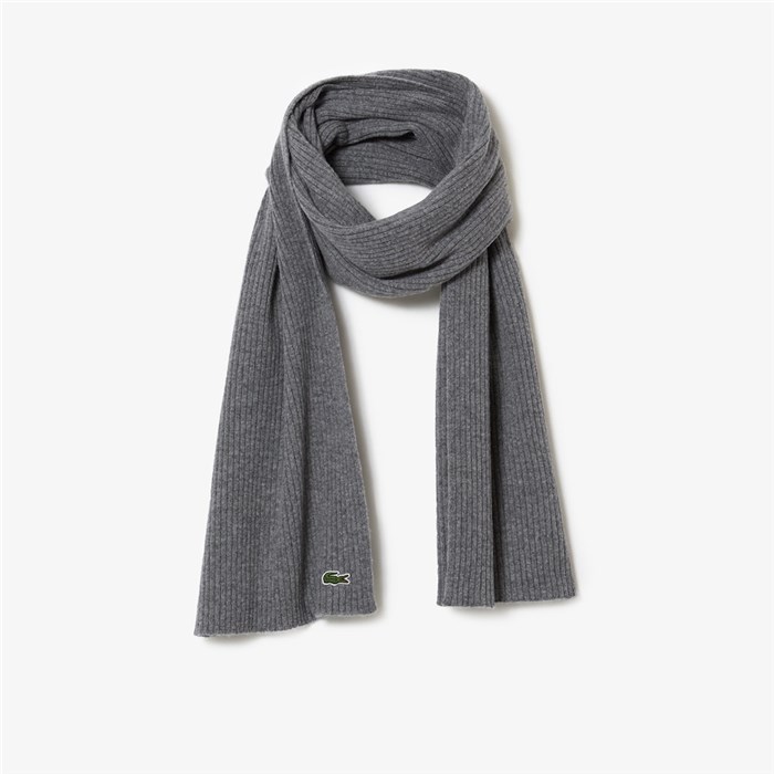 Lacoste RE0058 00 Grey Accessories Unisex Scarf Lacoste RE0058 00 Grey Accessories Unisex Scarf
