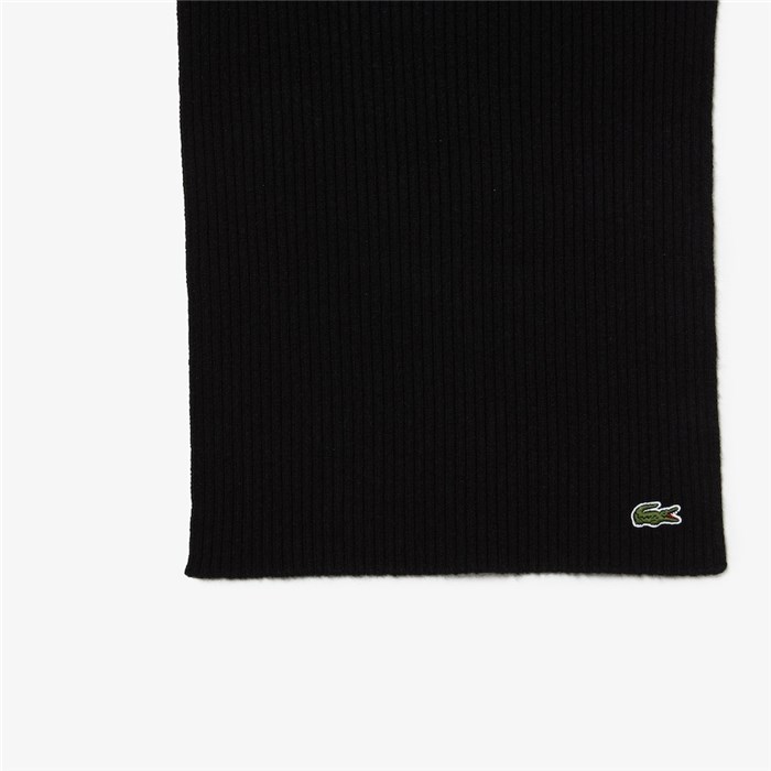 Lacoste RE0058 00 Nero Accessori Unisex Sciarpe