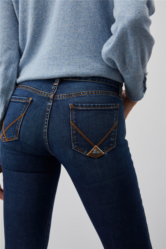 ROY ROGER'S RND005D4632114 Medium blue Clothing Woman Jeans