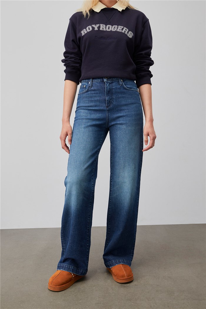 ROY ROGER'S RND091D5821834 Blu scuro Abbigliamento Donna Jeans ROY ROGER'S RND091D5821834 Blu scuro Abbigliamento Donna Jeans