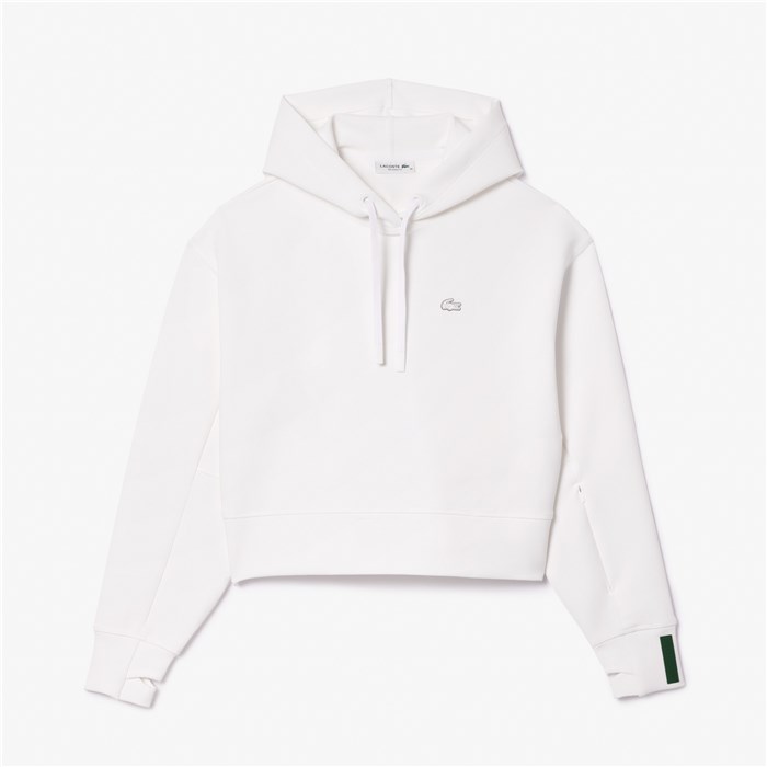 Lacoste SF0281 Bianco Abbigliamento Donna Felpa