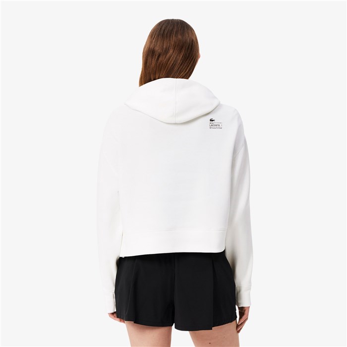 Lacoste SF0281 Bianco Abbigliamento Donna Felpa