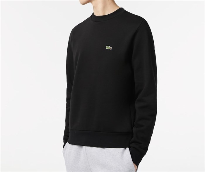 Lacoste SH9608 00 Nero Abbigliamento Unisex Felpa