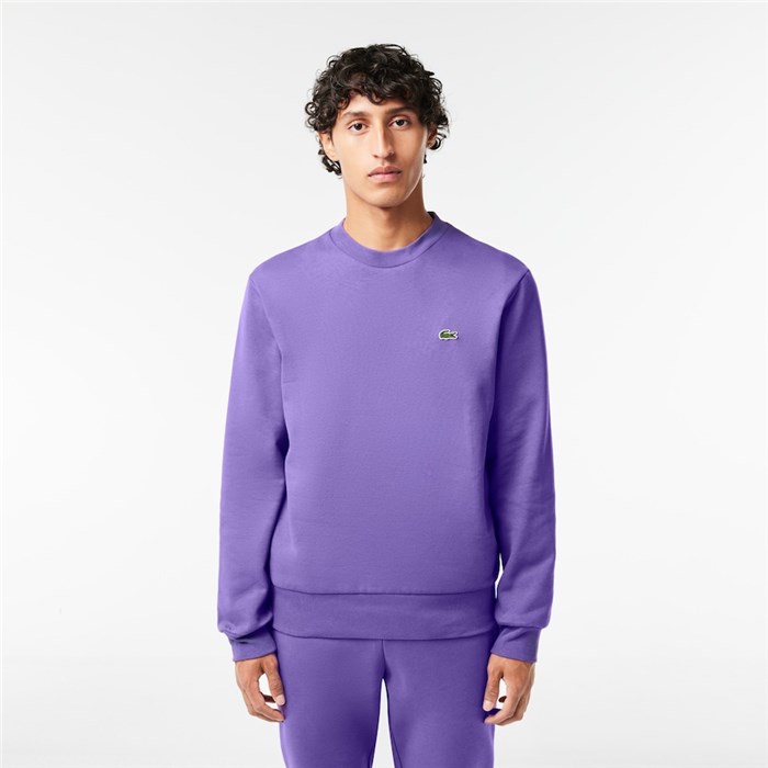 Lacoste SH9608 00 Viola Abbigliamento Unisex Felpa