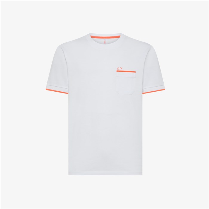 SUN68 T34124 Bianco Abbigliamento Uomo T-Shirt SUN68 T34124 Bianco Abbigliamento Uomo T-Shirt
