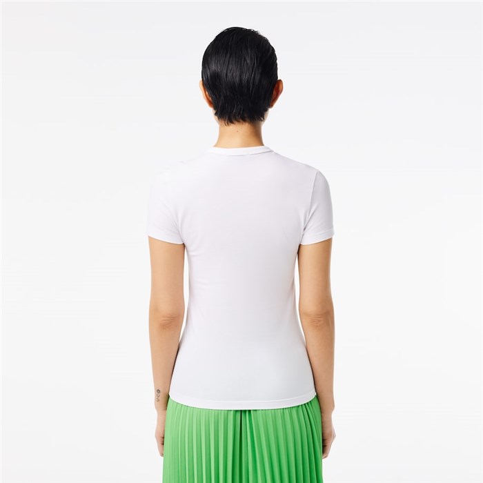 Lacoste TF7218 White Clothing Woman T-Shirt/Polo