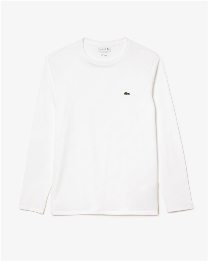 Lacoste TH6712 00 Bianco Abbigliamento Uomo T-Shirt