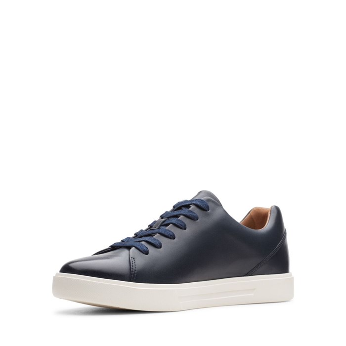 Clarks UN COSTA LACE Blue Shoes Man Sneakers