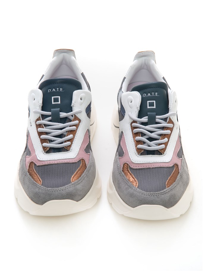 D.A.T.E. W371-FG-DR-GY Grey Shoes Woman Sneakers
