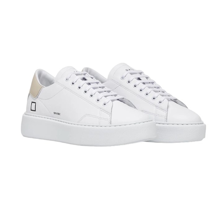 D.A.T.E. W391-SF-BA-HB White Shoes Woman Sneakers