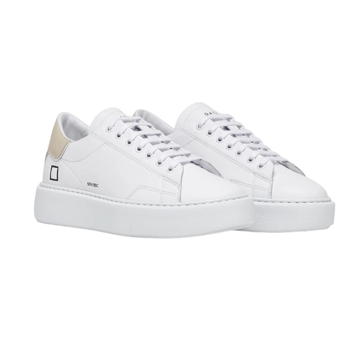 D.A.T.E. W391-SF-BA-HB Bianco Scarpe Donna Sneakers