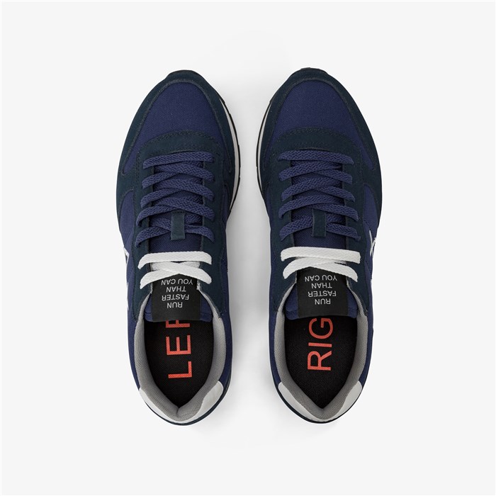 SUN68 Z44101 Blue Shoes Man Sneakers