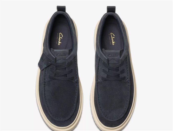 Clarks polden moc suede Blu Scarpe Uomo Sneakers